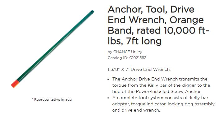 Drive Wrench small hub